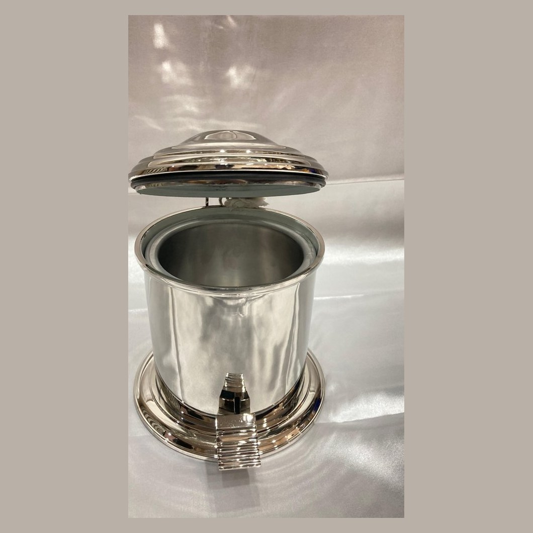 Nickel pedal bin