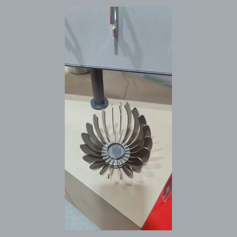 Nickel petal bowl