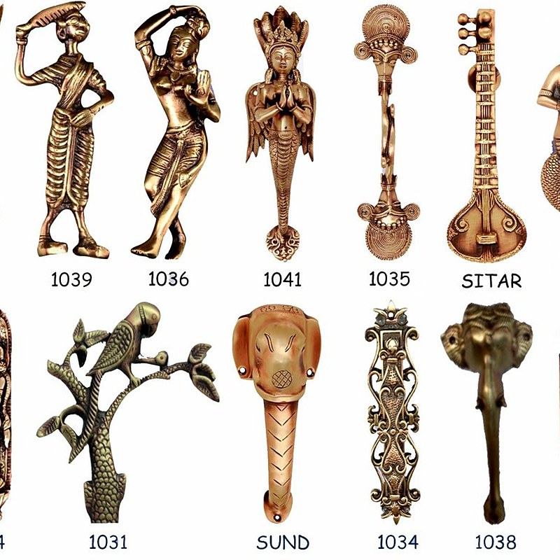 Brass door handles