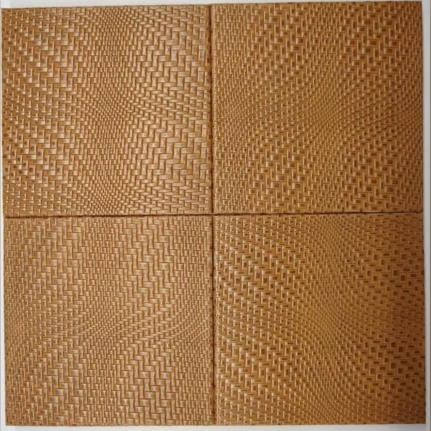 Tan woven-texture leather panel (ADL 005)