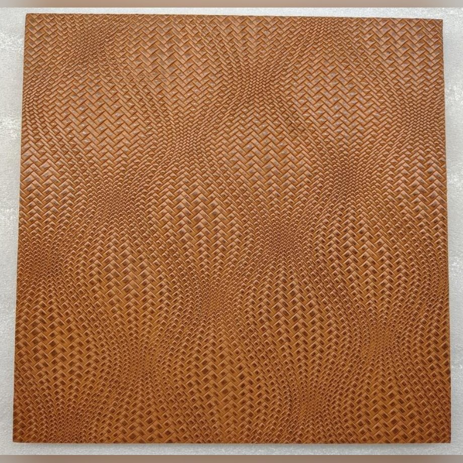 Tan wave-texture leather panel (ADL 007)