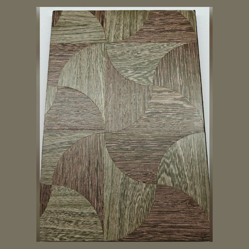 Grey oak curved marquetry veneer