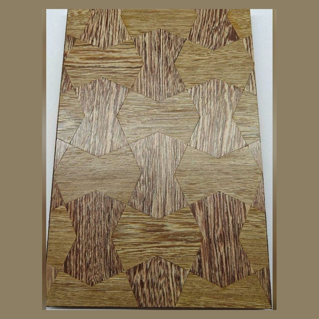 Oak cross pattern veneer