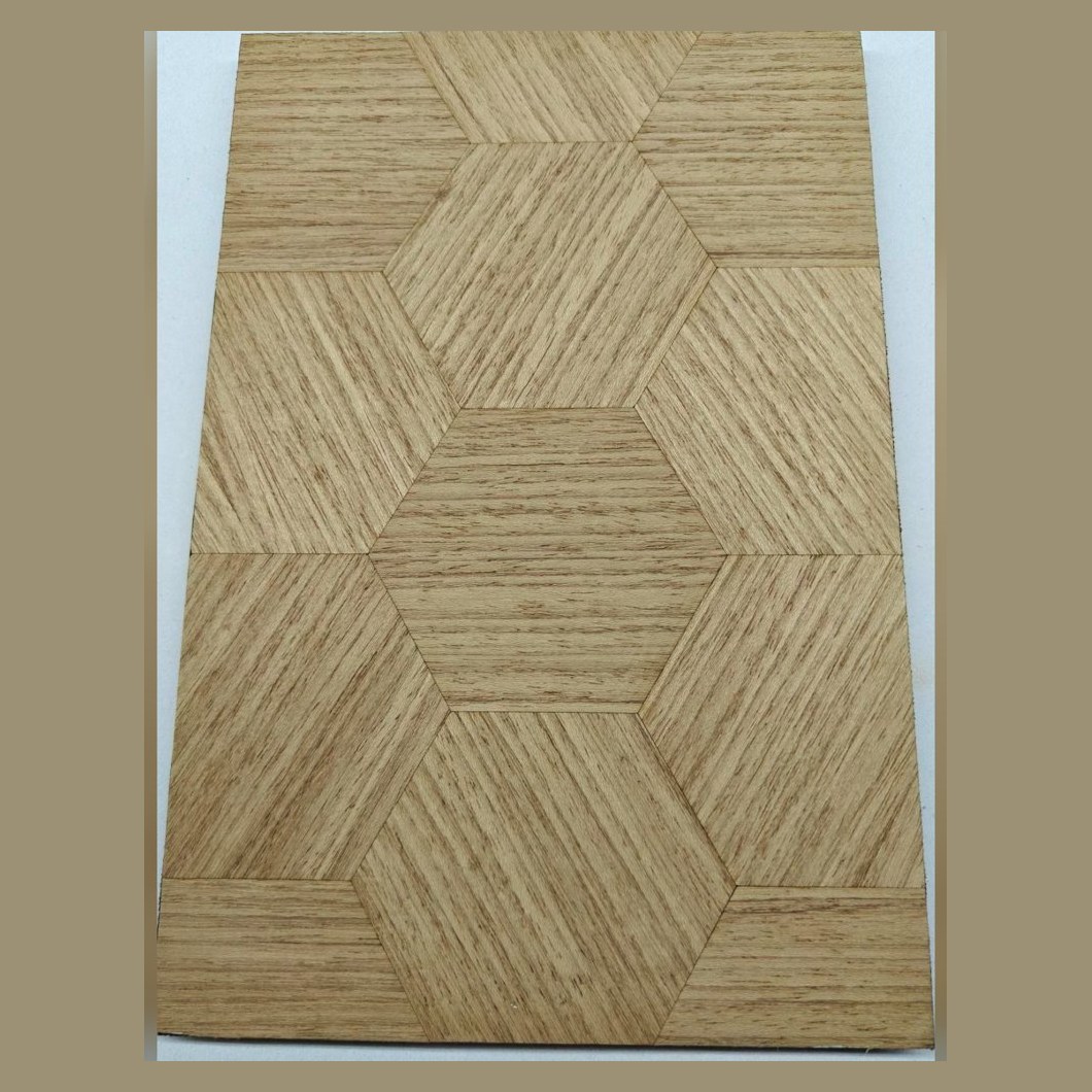 Oak hexagon veneer