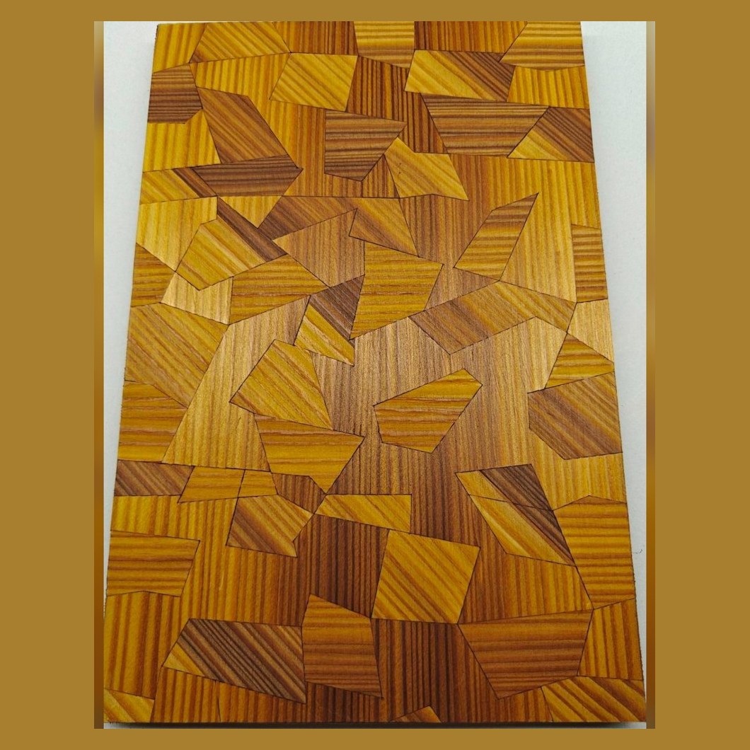 Golden patchwork veneer