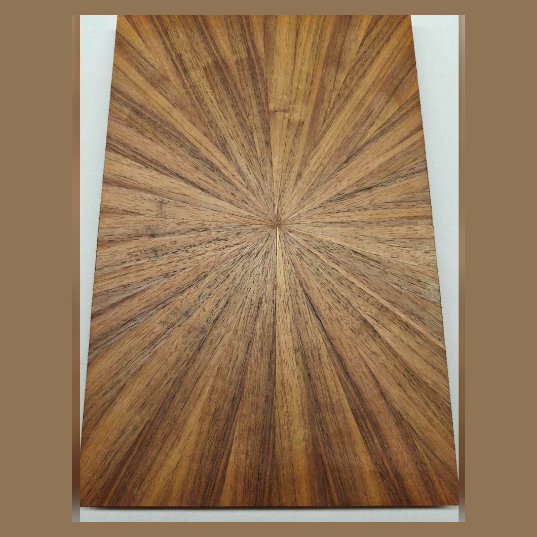 Walnut sunburst veneer