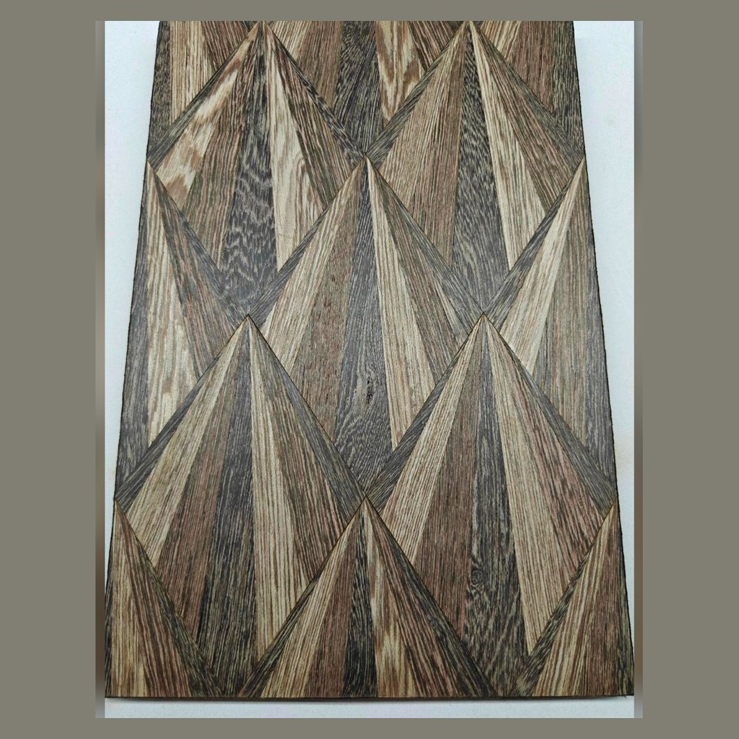 Smoked oak spike pattern veneer