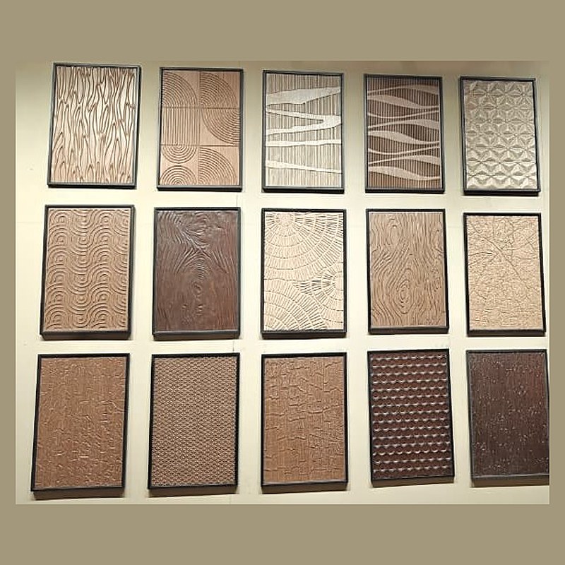 Carved wood wall panels