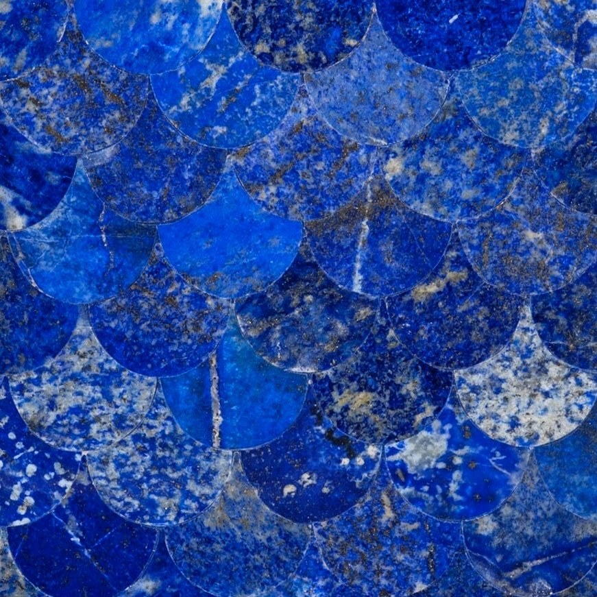Lapis lazuli scale pattern