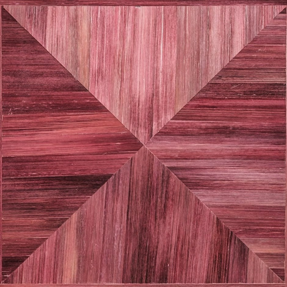 Rose straw marquetry