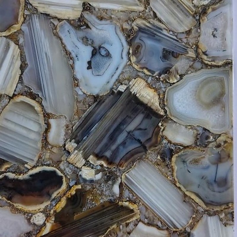 Grey agate stone slab