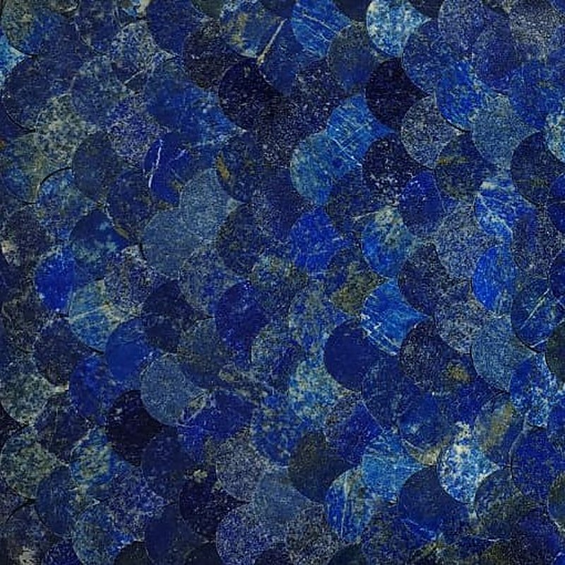 Lapis lazuli scale inlay