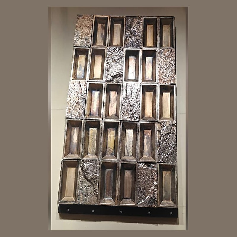 Bronze niche wall panel