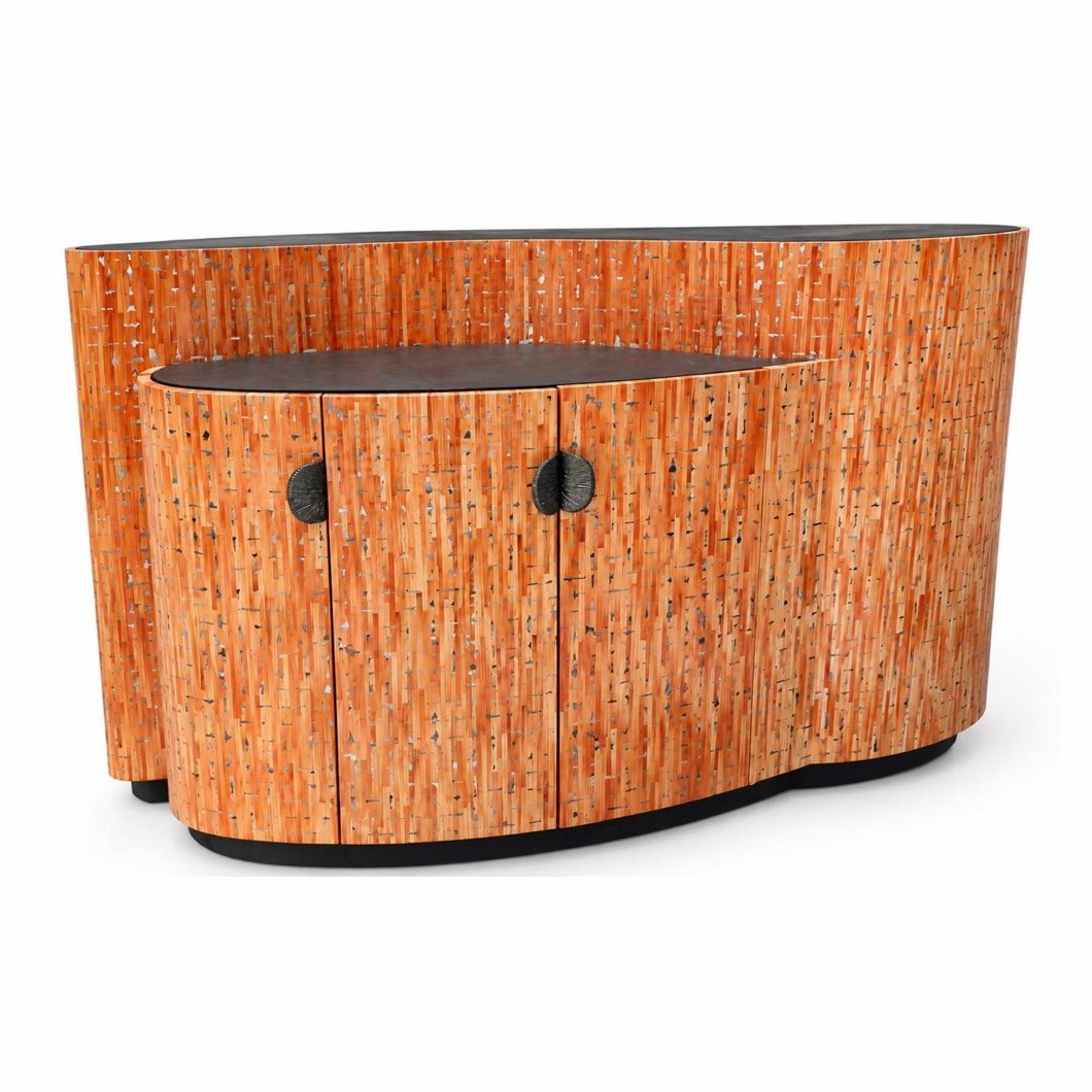 Orange straw cabinet