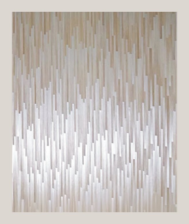 Pearl white cascade straw panel