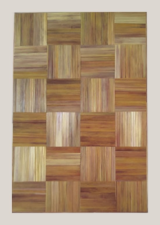 Natural patchwork straw panel