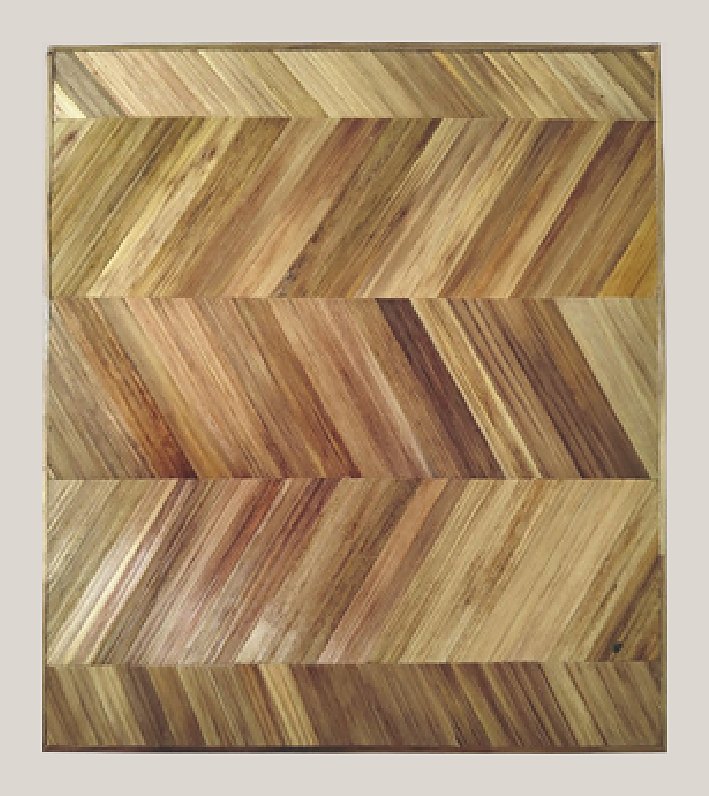 Natural chevron straw panel