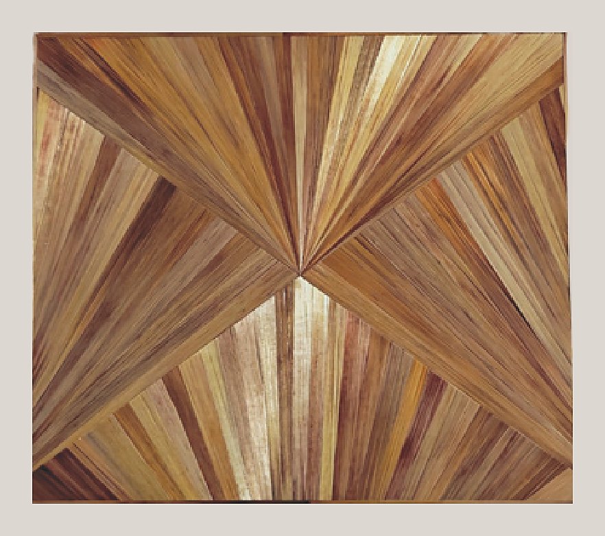 Tan bow-tie straw panel