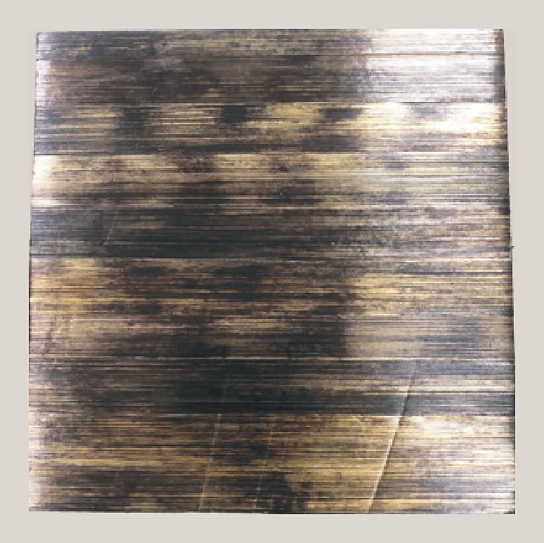 Smoky brown ombre straw panel